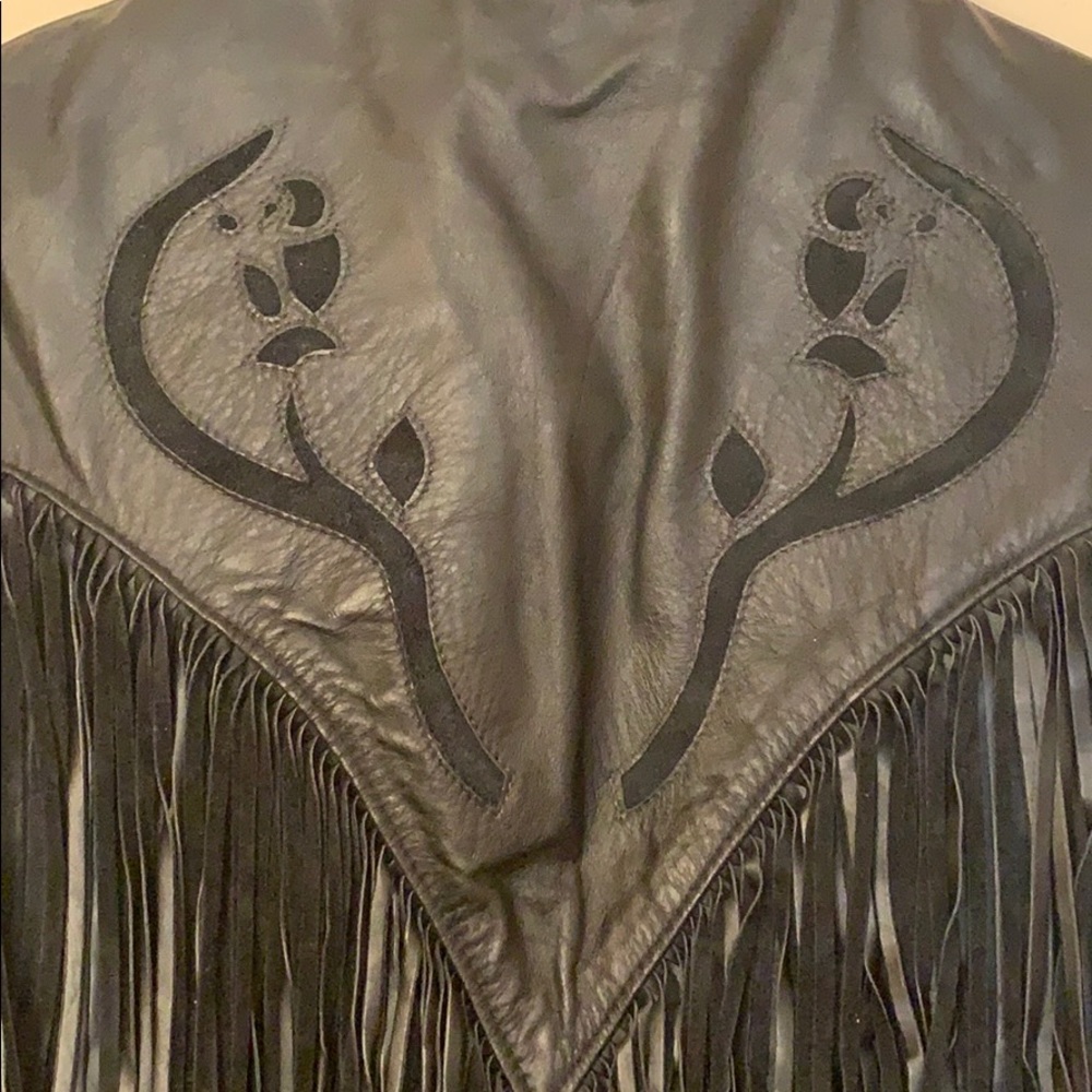 Dallas Leather Motorcycle Jacket size small - Picture 6 of 6